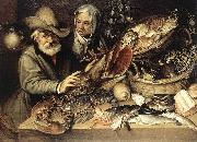 PASSEROTTI, Bartolomeo The Fishmonger's Shop agf oil painting on canvas